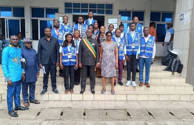 Courtesy visit of the model united nations young leaders parliament to the buea council